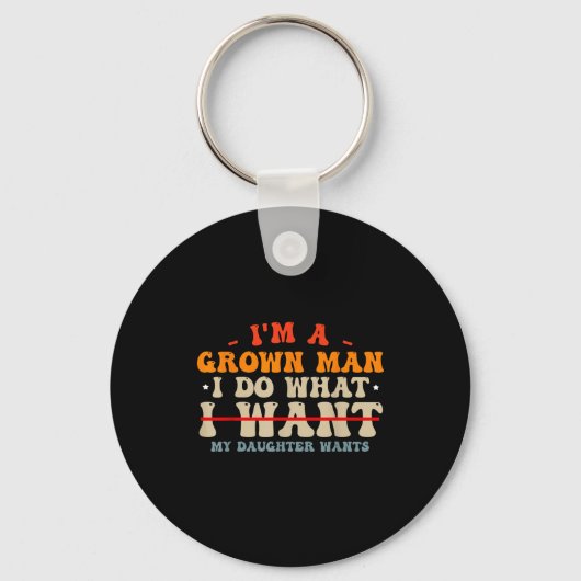 Funny Dad Shirts From Daughter I Do What My Daught Sleutelhanger (Voorkant)