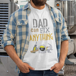 Funny Dad Simple Mannen Tools Custom Monogram T-shirt
