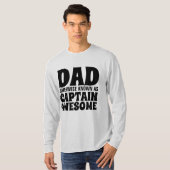 FUNNY DAD T-Shirts CAPTAINE GEWELDIGE (Voorkant volledig)