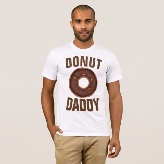 Funny DAD T-shirts, DONUT DADDY T-shirt (Voorkant volledig)