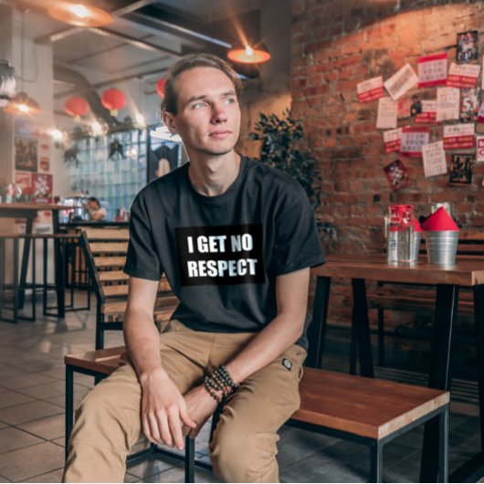 FUNNY DAD T SHIRTS IK KRIJG GEEN RESPECT