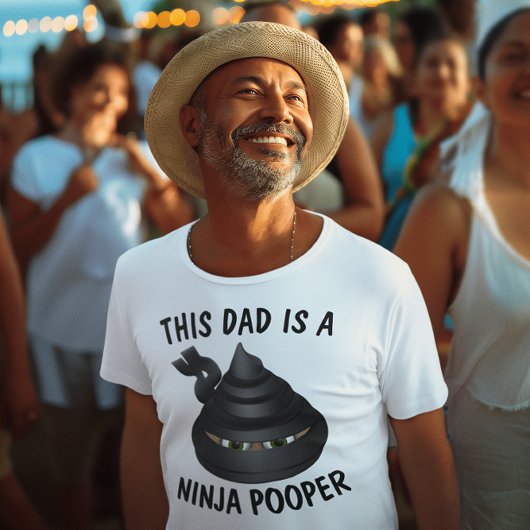 FUNNY DAD T-Shirts, NINJA POOPER T-shirt
