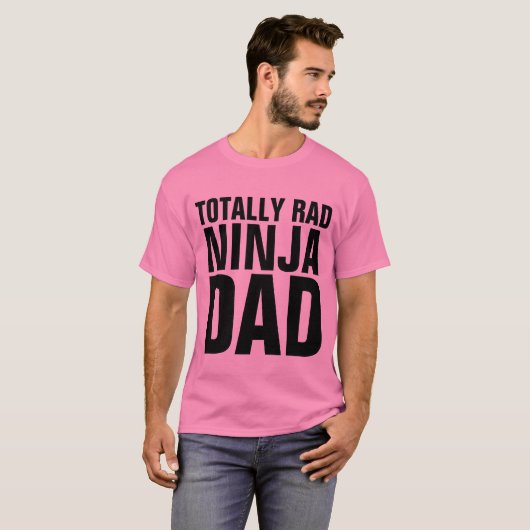 FUNNY DAD T-Shirts, RAD NINJA DAD T-shirt (Voorkant volledig)