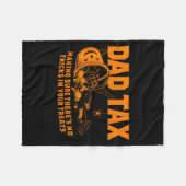 Funny Dad Tax Halloween  Fleece Deken (Voorkant (Horizontaal))