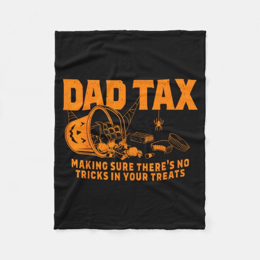 Funny Dad Tax Halloween  Fleece Deken (Voorkant)