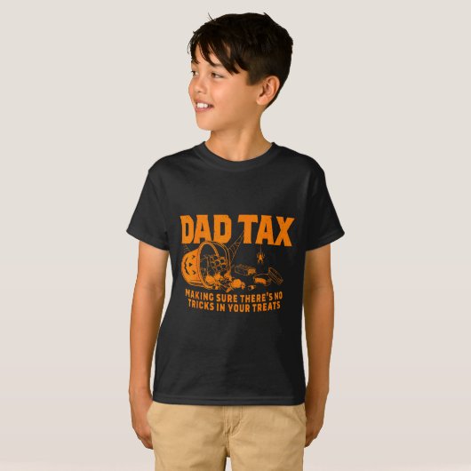 Funny Dad Tax Halloween  T-shirt (Voorkant volledig)