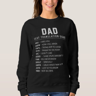 Funny Dad Text Slang & Acronyms Translation Guide Trui