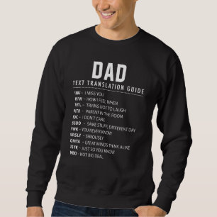 Funny Dad Text Slang & Acronyms Translation Guide Trui