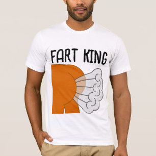 FUNNY DAD VADERDAG FART KING T-SHIRS T-SHIRT