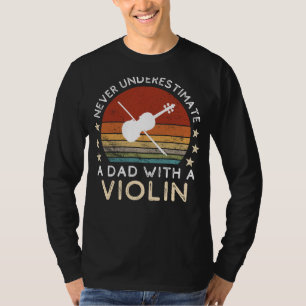 Funny Dad Viool T-shirt - Dads String Serenade & L