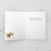 Funny Dad You Rock Dino Pun Vaderdag Kaart (Binnen)