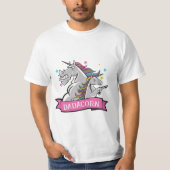 Funny Dadacorn Unicorn T-shirt - Fierce Protective (Voorkant)
