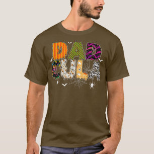 Funny Dadcula Halloween Dad Costume Spider Webs  T-shirt