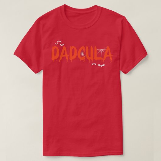 Funny DADCULA Halloween Dad Dracula Costume Momste T-shirt (Design voorkant)