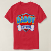 Funny DADDY Patrol Dog Mam Pap voor Mannen T-shirt (Design voorkant)
