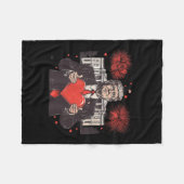 Funny Daddy's Home Trump Hart Witte Huis Valenti Fleece Deken (Voorkant (Horizontaal))