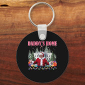 Funny Daddy's Home Trump Pink 2024 Take America Ck Sleutelhanger (Voorkant)
