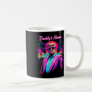 Funny Daddys Home Witte Huis Trump Roze 2024 Retr Koffiemok