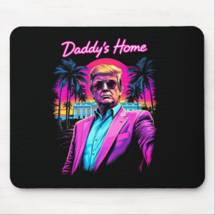 Funny Daddys Home Witte Huis Trump Roze 2024 Retr Muismat