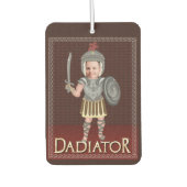 Funny Dadiator Vaderdag | Aangepaste foto voor vad Luchtverfrisser (Voorkant)