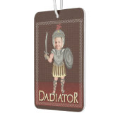 Funny Dadiator Vaderdag | Aangepaste foto voor vad Luchtverfrisser (Links)