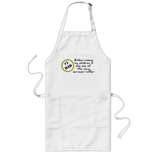 Funny Dadism, beste vader Apron Lang Schort (Voorkant)