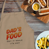 Funny Dad's Food Get it Terwijl het Hot BBQ Schort