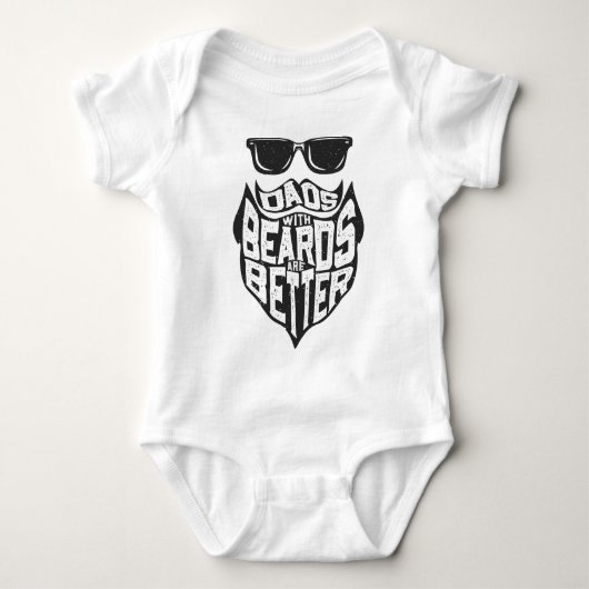 FUNNY DADS MET BEARDEN ZIJN BETER VANDAAG BABY ROMPER (Voorkant)