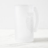 FUNNY DADS WITH BEARDS ARE BETTER FATHERS DAY MATGLAS BIERPUL (Voorkant rechts)