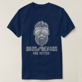Funny Dads With Beards Are Better Father's Day Ski T-shirt (Design voorkant)