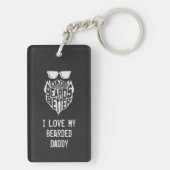 FUNNY DADS WITH BEARDS ARE BETTER FATHERS DAY SLEUTELHANGER (achterkant)