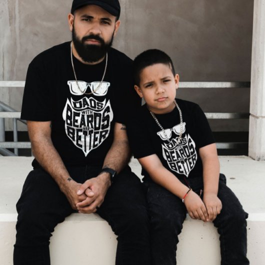 FUNNY DADS WITH BEARDS ARE BETTER FATHERS DAY T-SHIRT