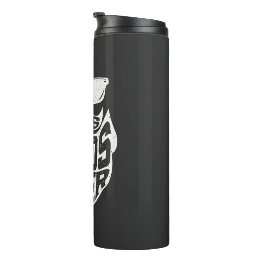 FUNNY DADS WITH BEARDS ARE BETTER FATHERS DAY THERMOSBEKER (Geroteerd rechts)