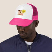 Funny Daffodil Meerkat Trucker Pet (In situ)