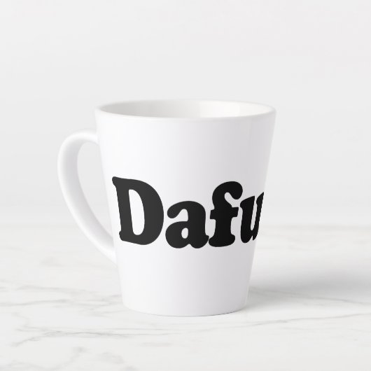 Funny dafuq humor latte mok (Linkerhoek)