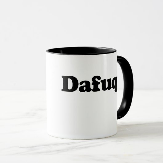 Funny dafuq humor mok (Voorkant rechts)