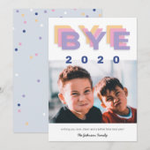 Funny "Dag 2020" Trendy Single Photo Feestdagenkaart (Voorkant / Achterkant)