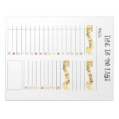 Funny Daily-planner, Motivatie om lijst te doen Notitieblok (Voorkant)