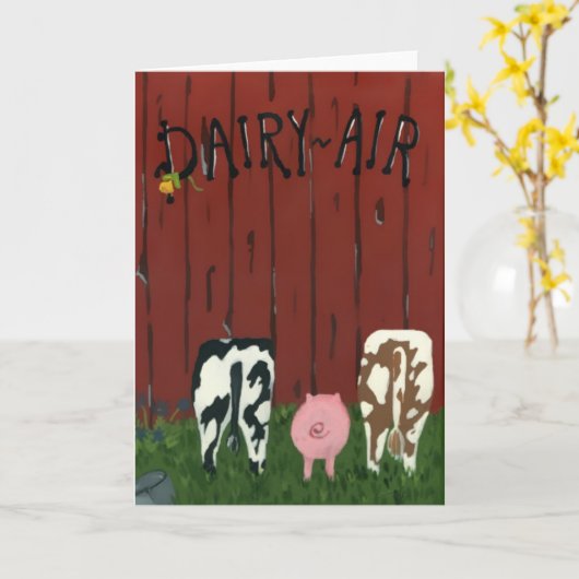 Funny Dairy Air Note Kaart (Gele Bloem)