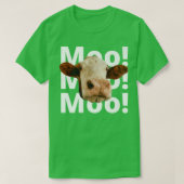 Funny Dairy Farmer, Moo Koe, ik hou gewoon van co T-shirt (Design voorkant)