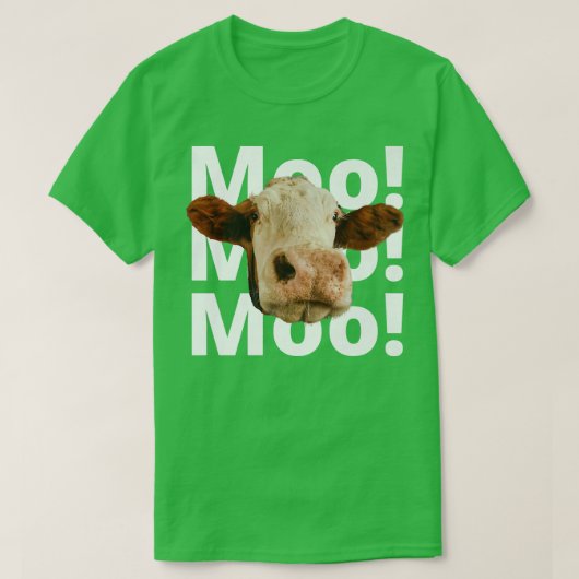 Funny Dairy Farmer, Moo Koe, ik hou gewoon van co T-shirt (Design voorkant)