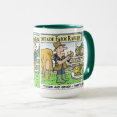 Funny Dairy Farmer over Boerderij Open Day Mok (Voorkant rechts)