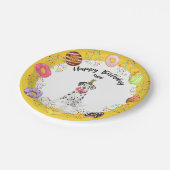 Funny Dalmatian Birthday Party Paper Bord (Gekanteld)