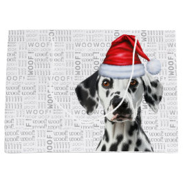 Funny Dalmatian Christmas Dog Holiday Groot Cadeauzakje