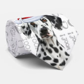 Funny Dalmatian Christmas Dog Lover Stropdas (Opgerold)