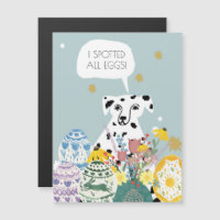 Funny Dalmatian Dog Abstracte eieren Happy Pasen