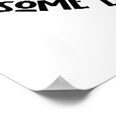 Funny Dalmatian Dog and Fire Hydrant Cartoon Poster (Hoek)