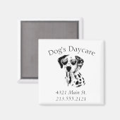 Funny Dalmatian Dog Business Magneet (Voorkant / Achterkant)