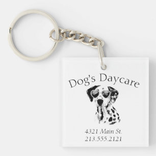 Funny Dalmatian Dog Business Sleutelhanger