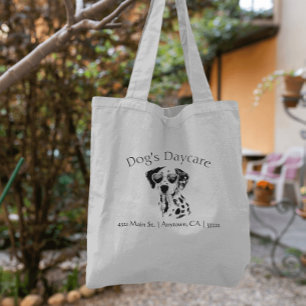 Funny Dalmatian Dog Business Tote Bag